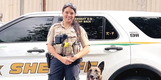 A Lenoir County Sheriff's Office deputy and her K9 dog Ziva  