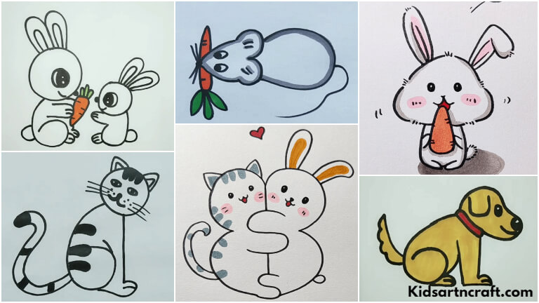 Credit to https://www.kidsartncraft.com/pet-animal-drawing-ideas-for-kids/ Credit to https://www.kidsartncraft.com/pet-animal-drawing-ideas-for-kids/
