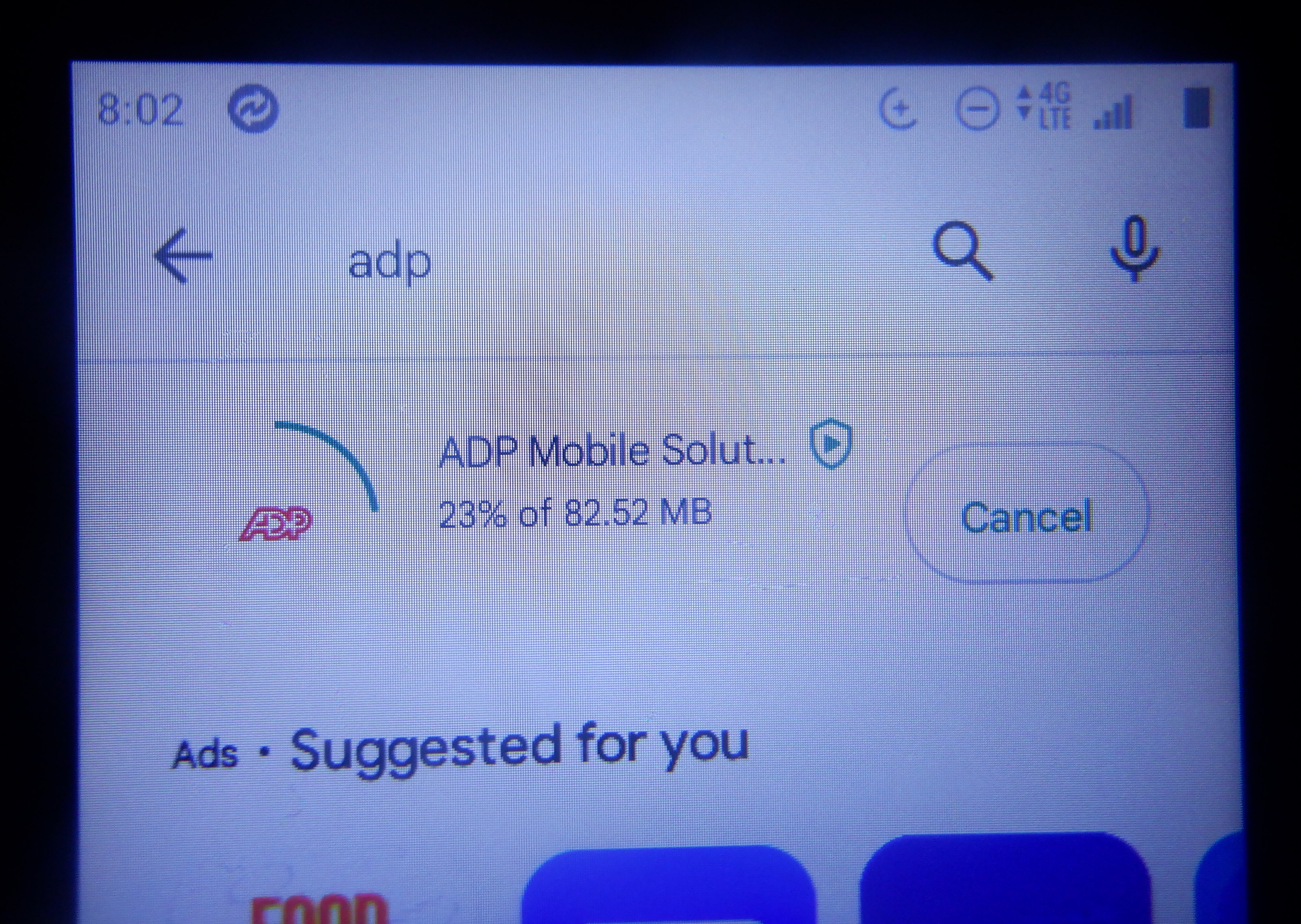 Downloading ADP app-Photo I took of my phone Downloading ADP app-Photo I took of my phone