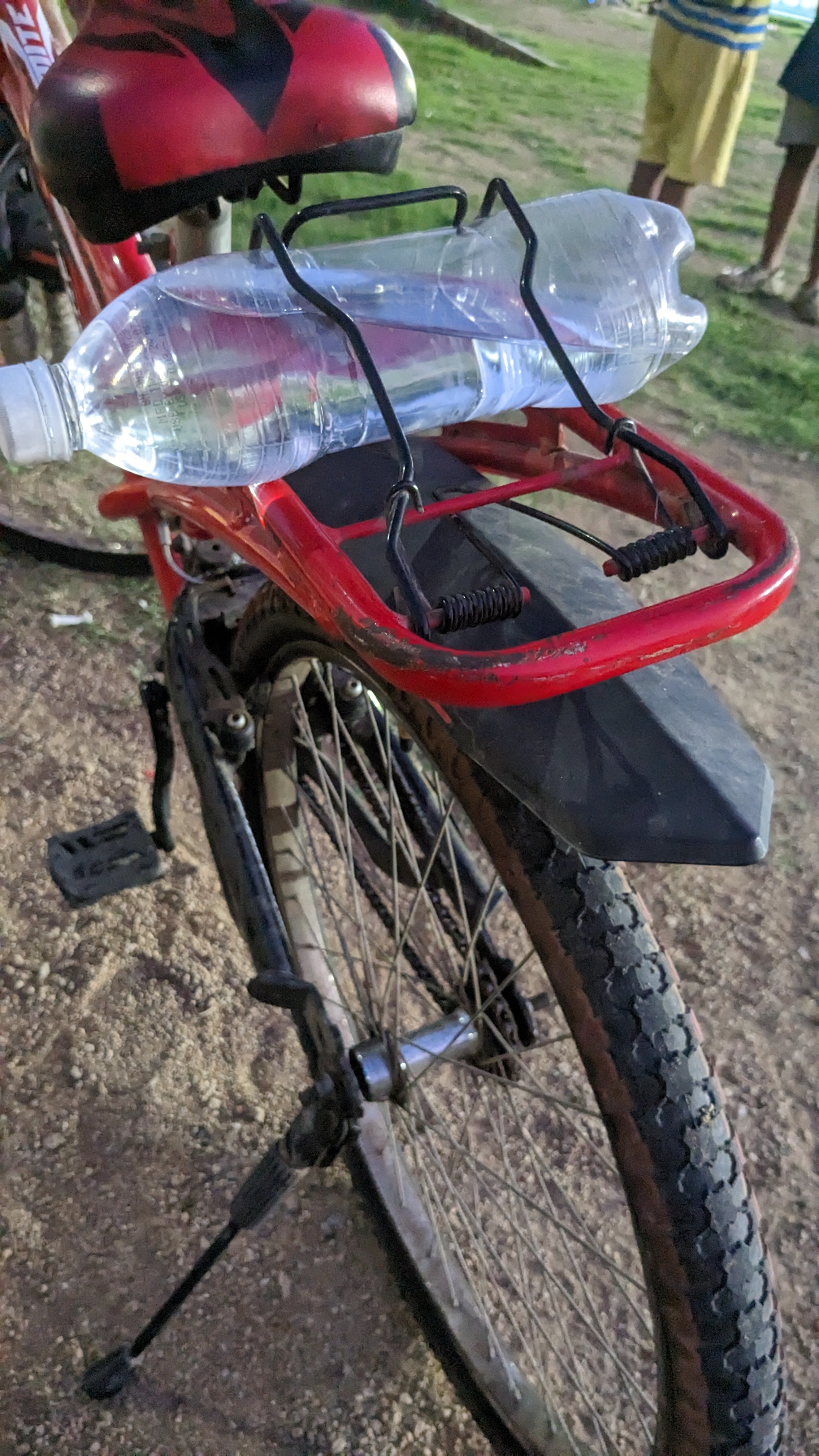 Water bottle on a cycle