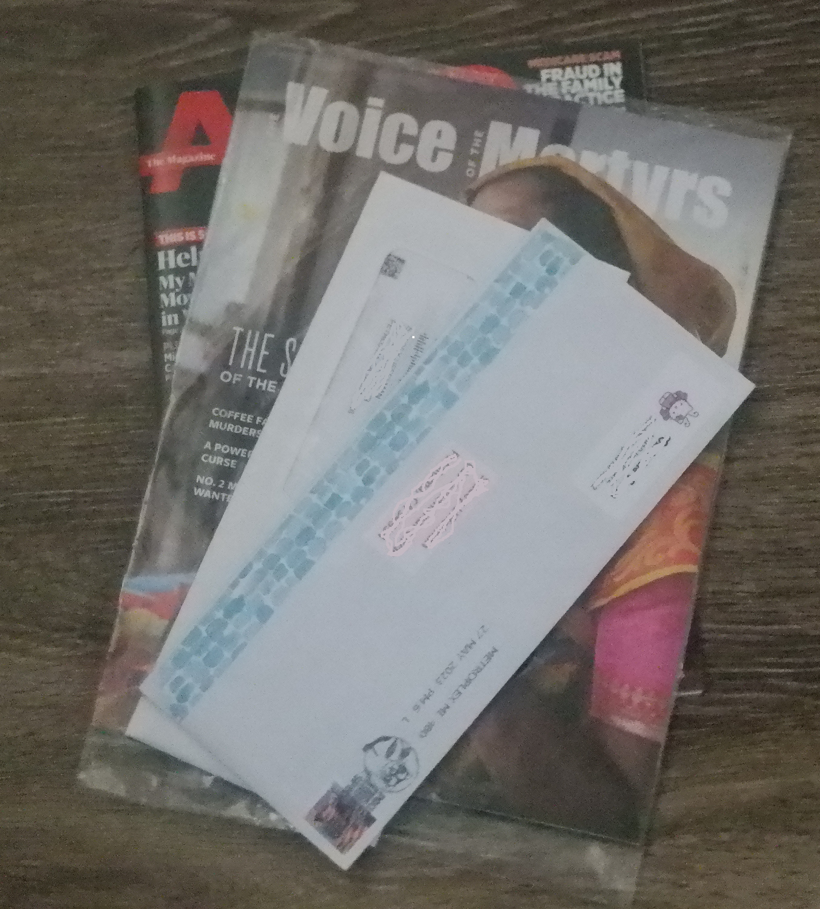 Photo I took of my mail 6-1-23