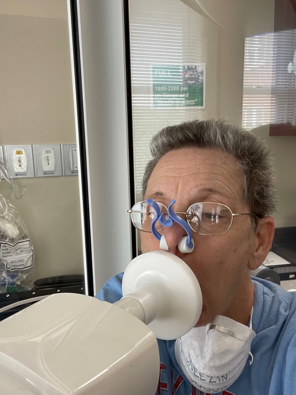 Selfie in the PFT chamber. Selfie in the PFT chamber.