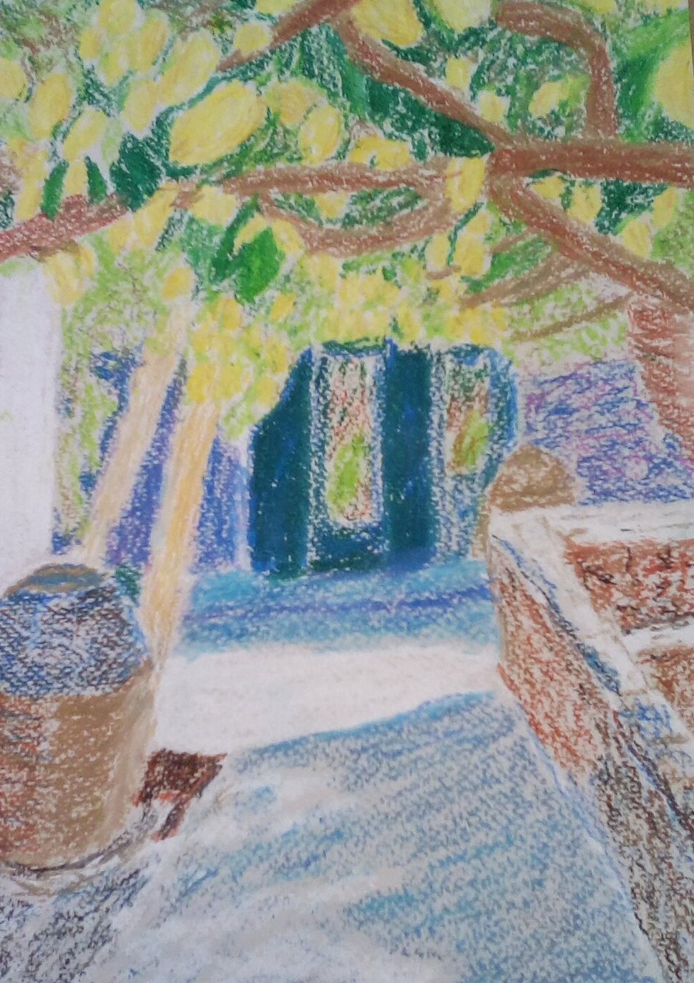 Lemon Grove in oil pastel Lemon Grove in oil pastel