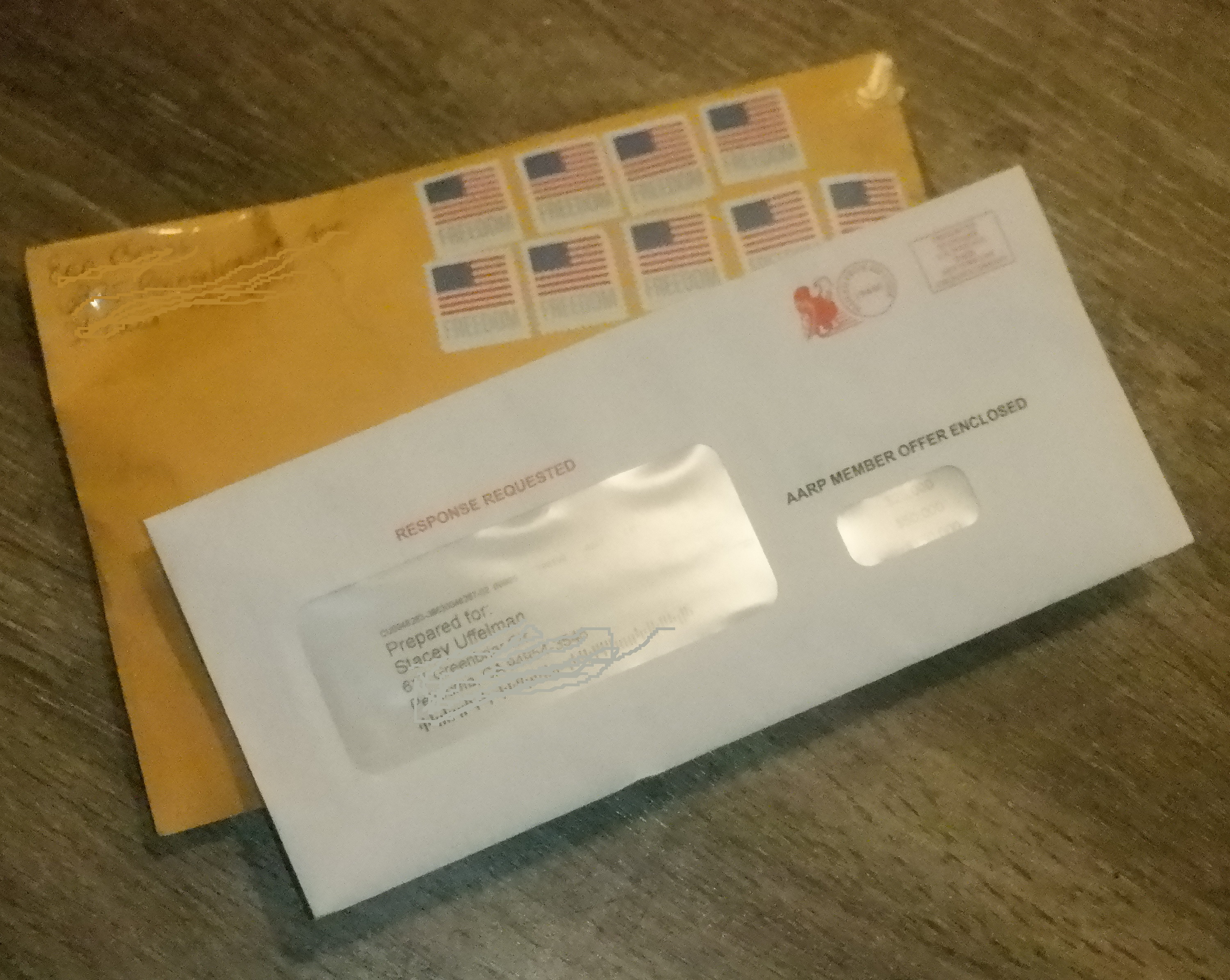 Photo I took of the mail I received today Photo I took of the mail I received today