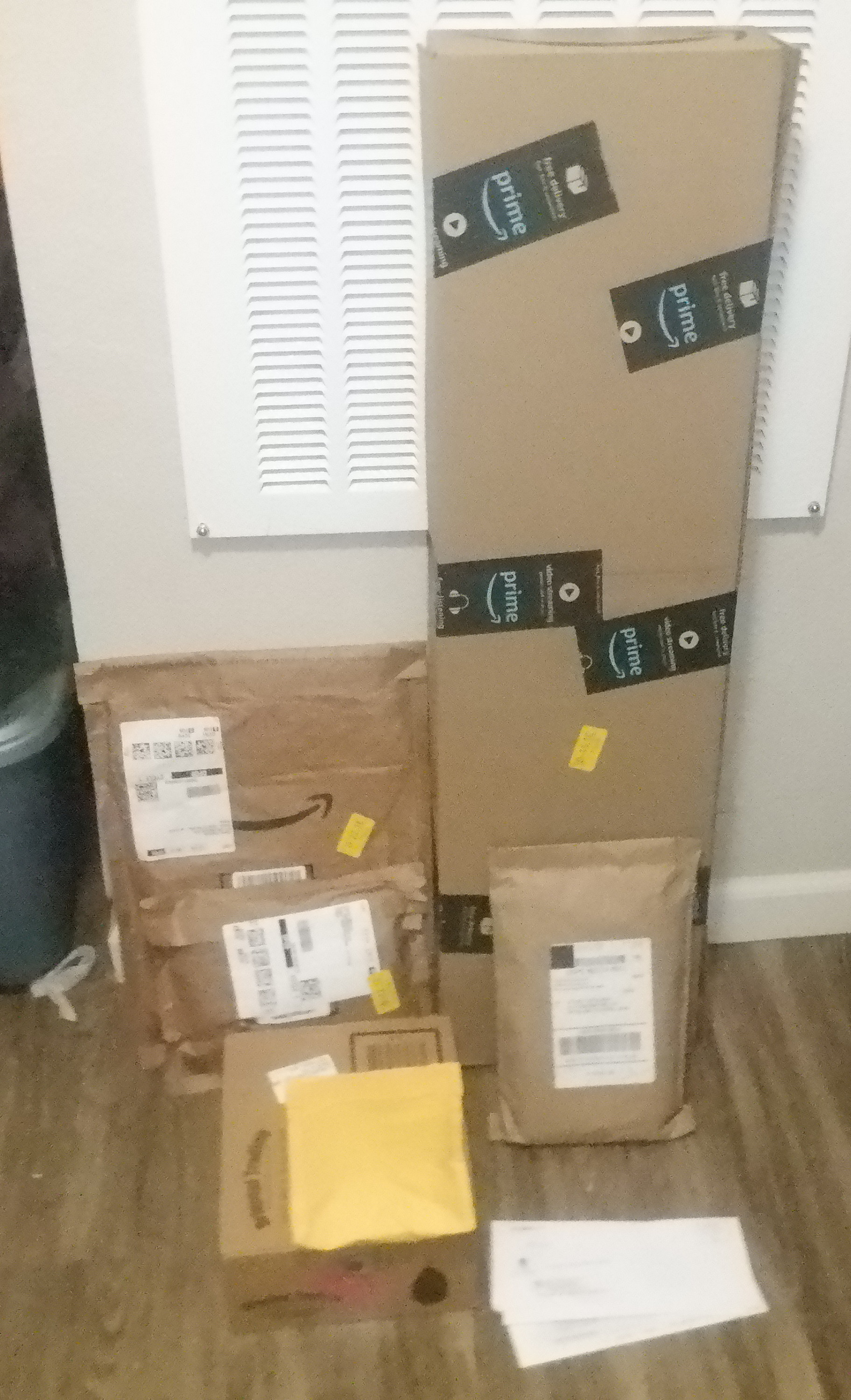 Photo I took of all the packages that I need to open Photo I took of all the packages that I need to open