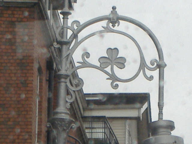 Shamrock - Rather attractive decoration on a lamp-post in Dublin... dont ask why, but I like it! lol