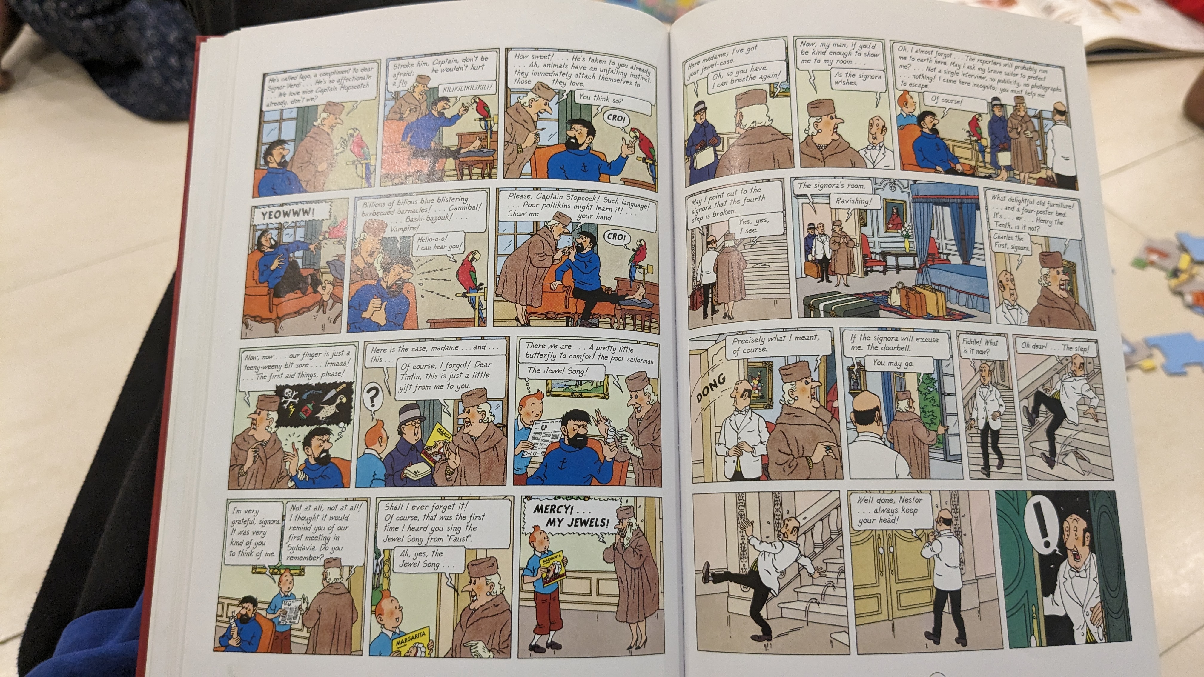 At the library At the library