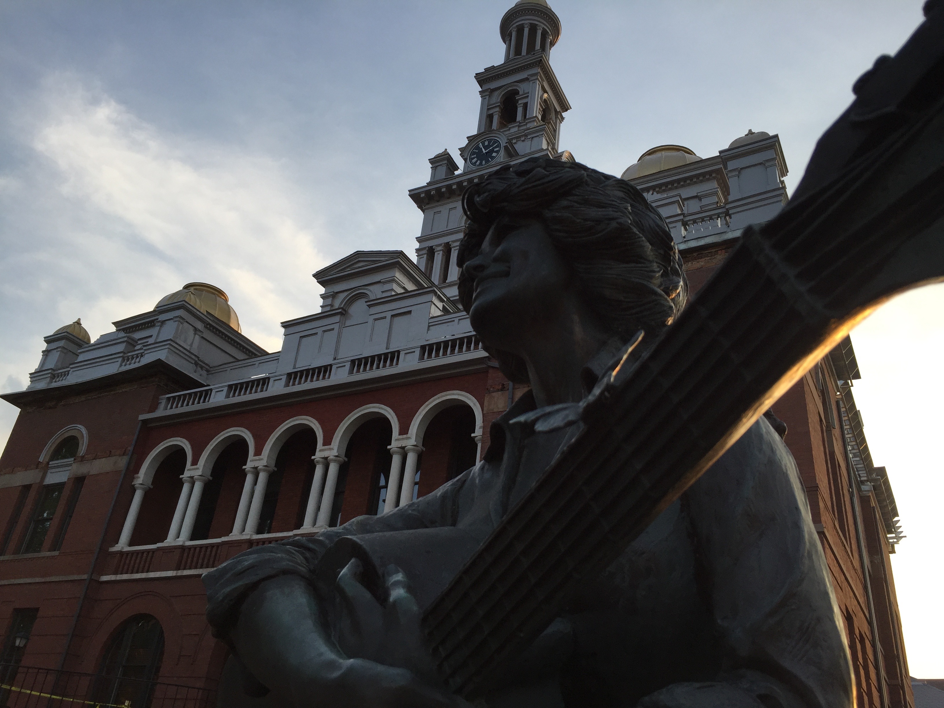 Dolly Parton statue in Sevierville.  Photo taken by and the property of FourWalls.