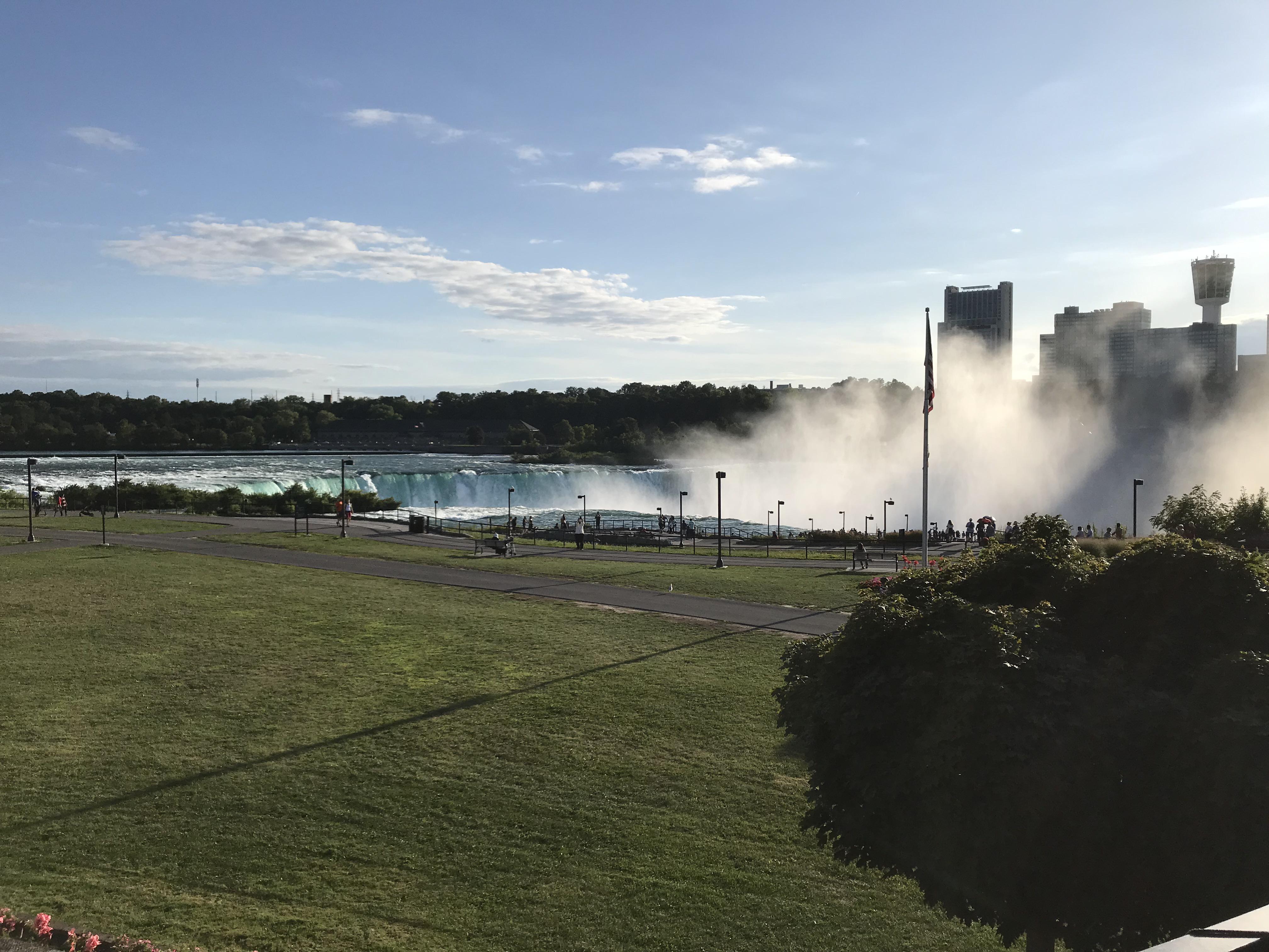 Niagara Falls from the restaurant. Photo taken by and the property of FourWalls. Niagara Falls from the restaurant. Photo taken by and the property of FourWalls.