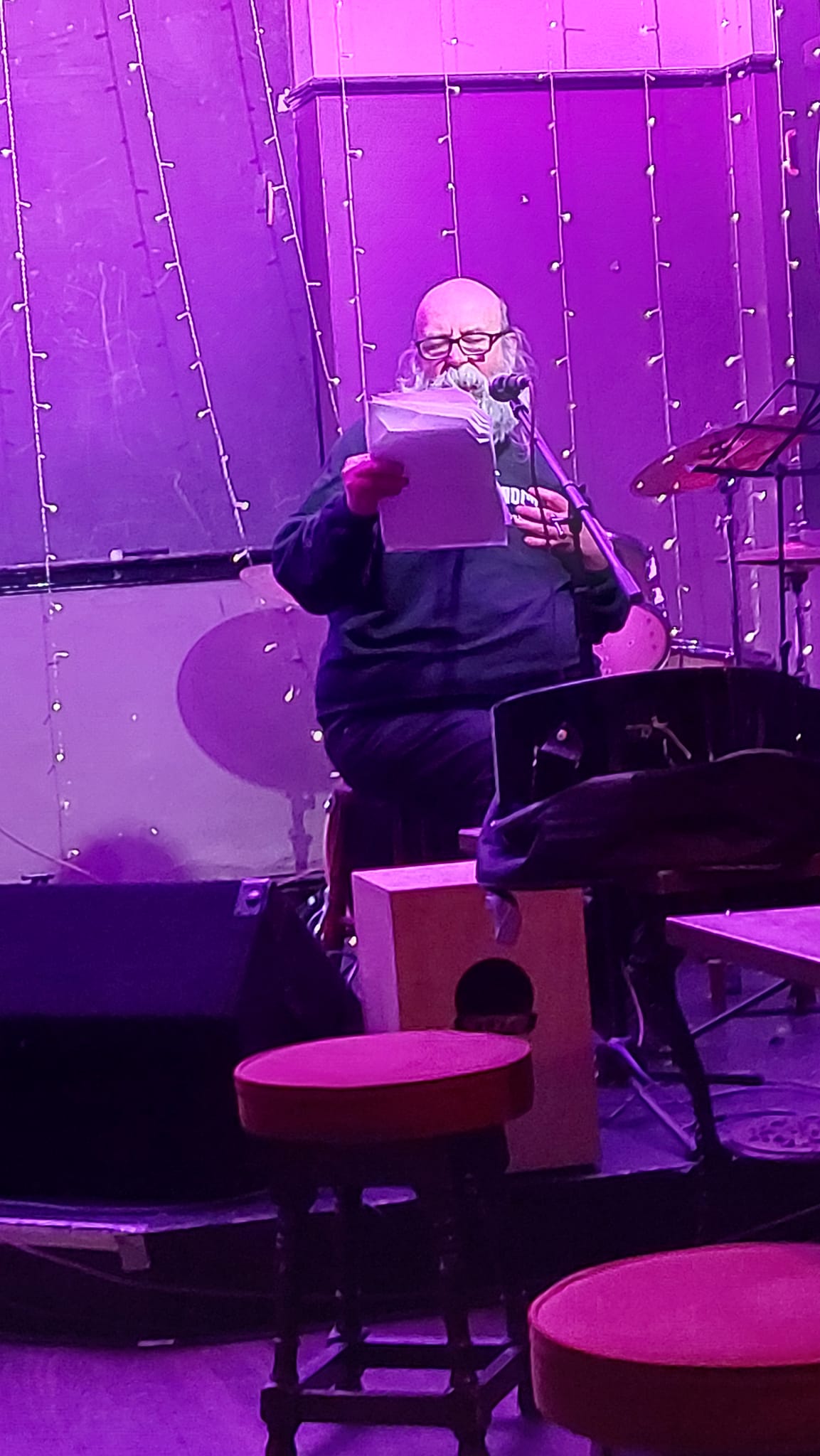 Me Performing poetry, taken from the audienve at Preston's Vinyl Tap Me Performing poetry, taken from the audienve at Preston's Vinyl Tap