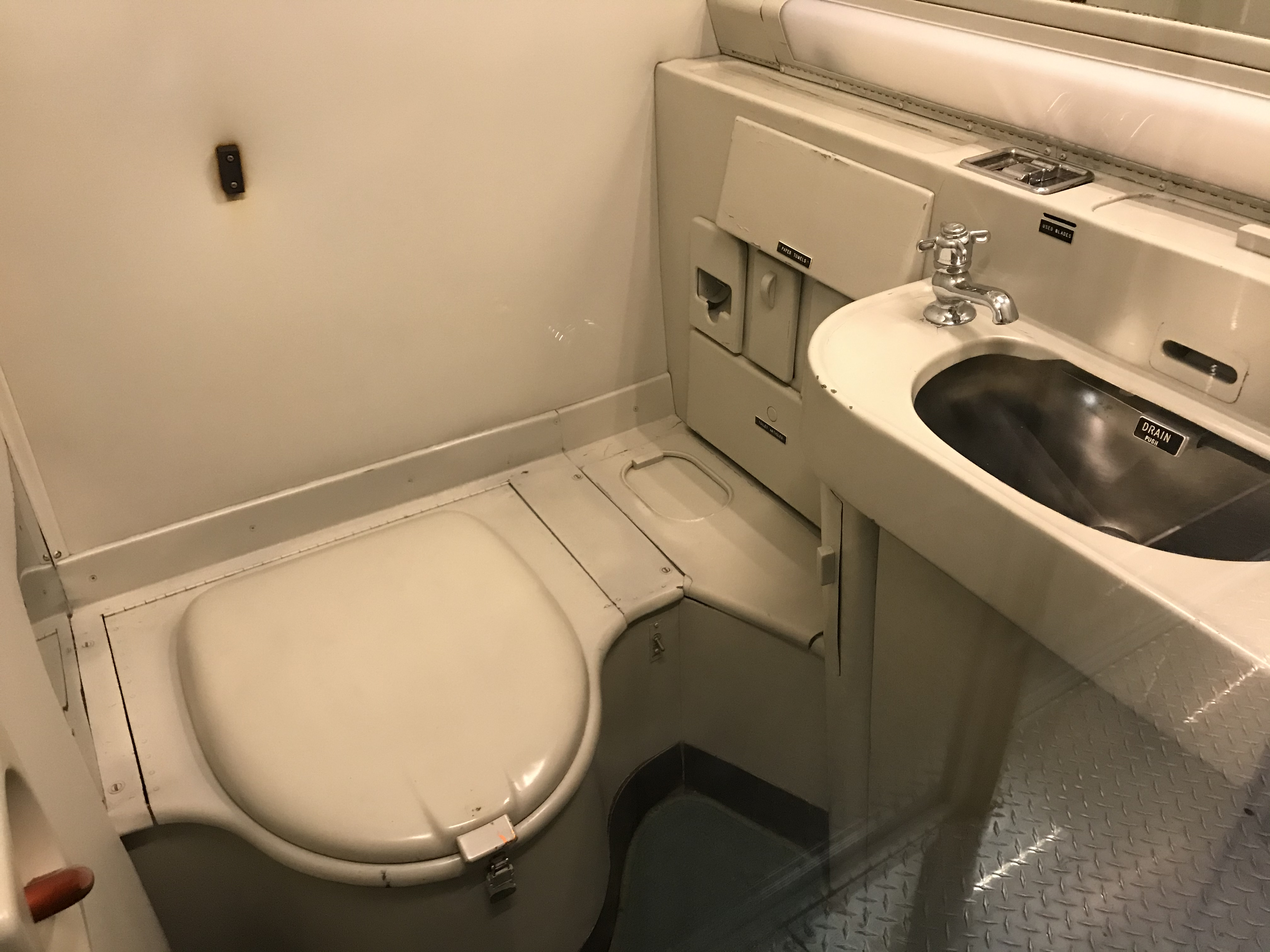 The toilet on Air Force One. Photo taken by and the property of FourWalls. The toilet on Air Force One. Photo taken by and the property of FourWalls.