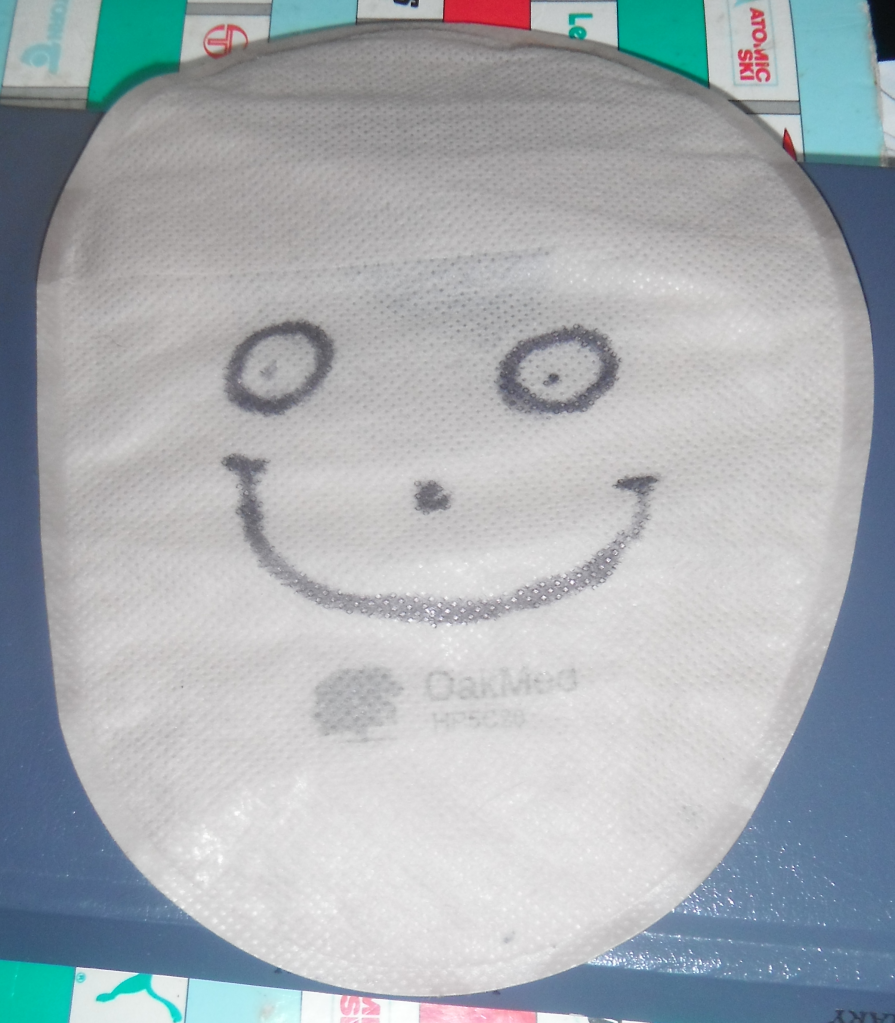 My stoma bag glove puppet, taken by me 