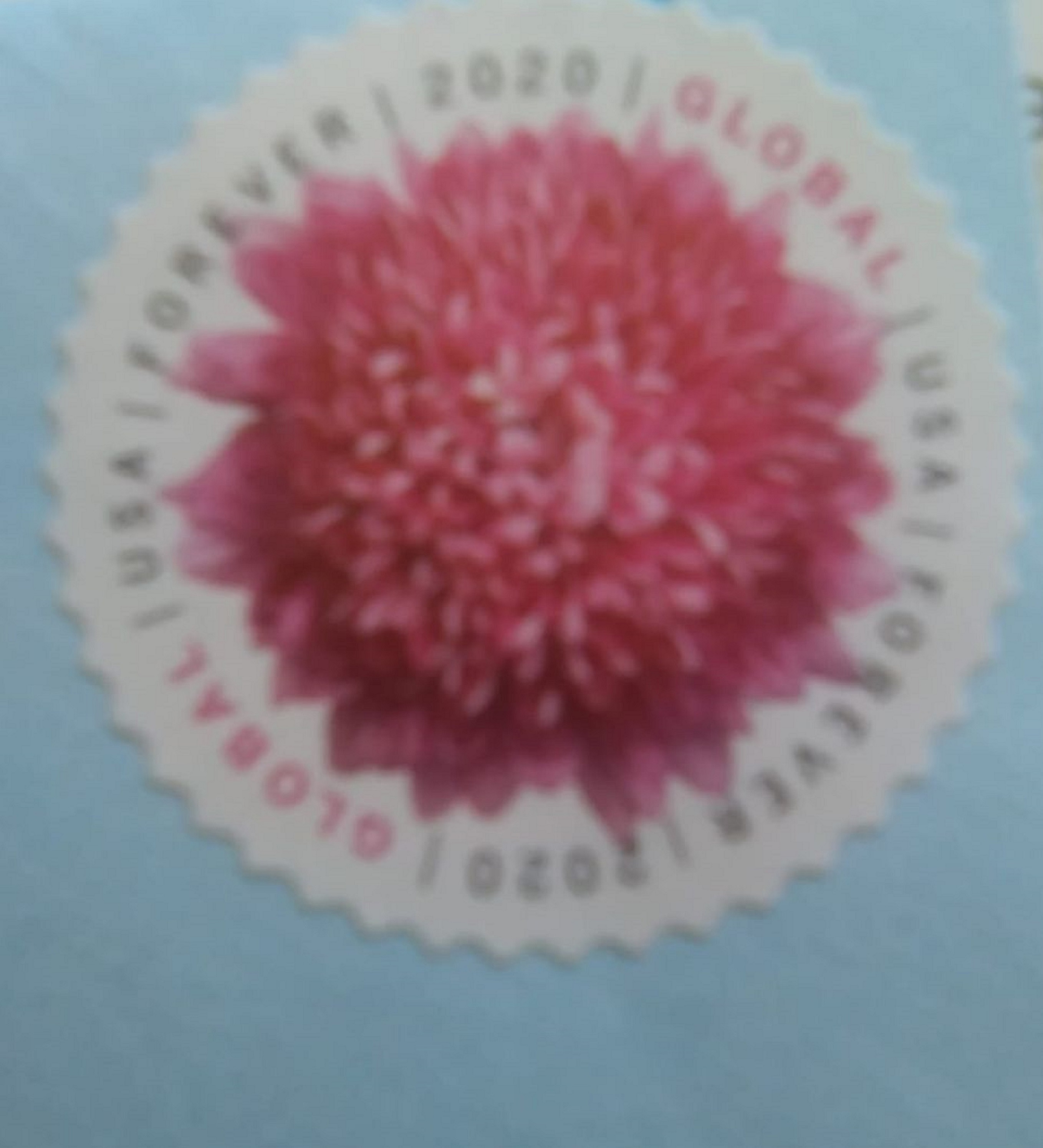 Photo I took of the stamp on the envelope I sent Photo I took of the stamp on the envelope I sent