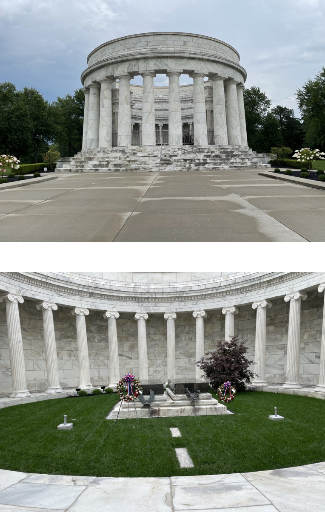 Photos at Warren G. Harding’s grave.  Photos taken by and the property of FourWalls.