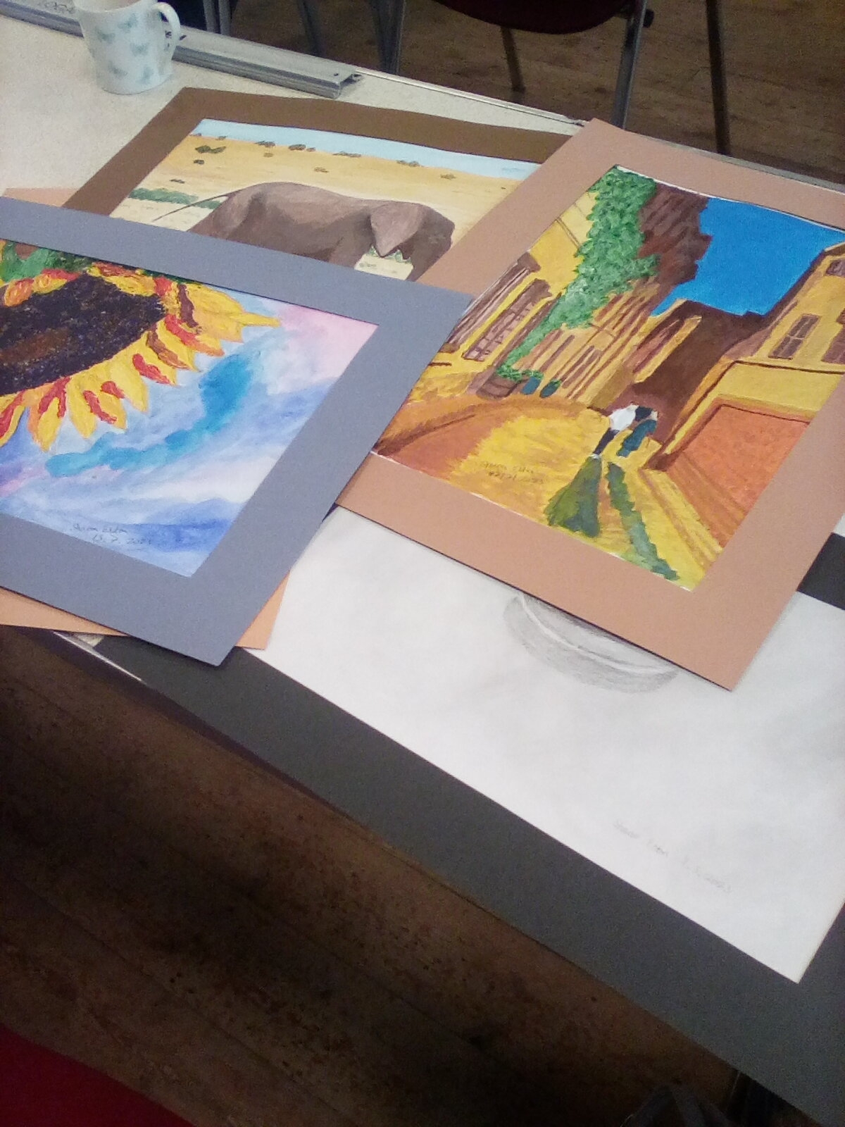 My mounted paintings. My mounted paintings.