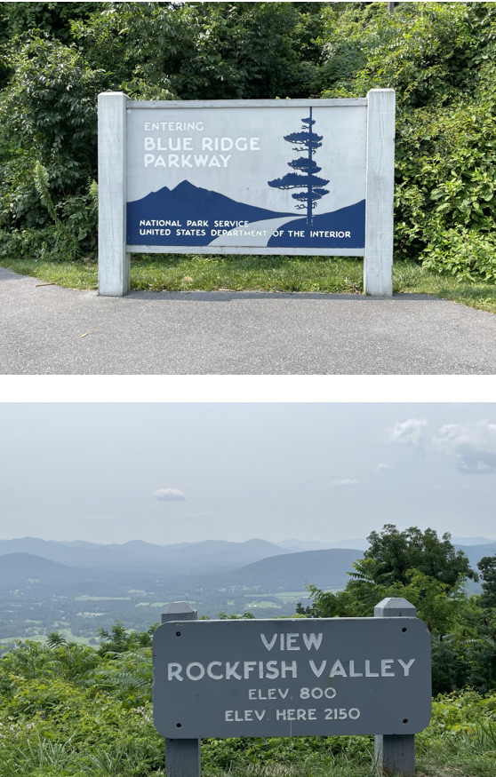 Entrance sign and overlook on the Blue Ridge Parkway. Photos taken by and the property of FourWalls. Entrance sign and overlook on the Blue Ridge Parkway. Photos taken by and the property of FourWalls.