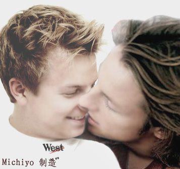 Kiss! - A PS photo of course! Cute!
