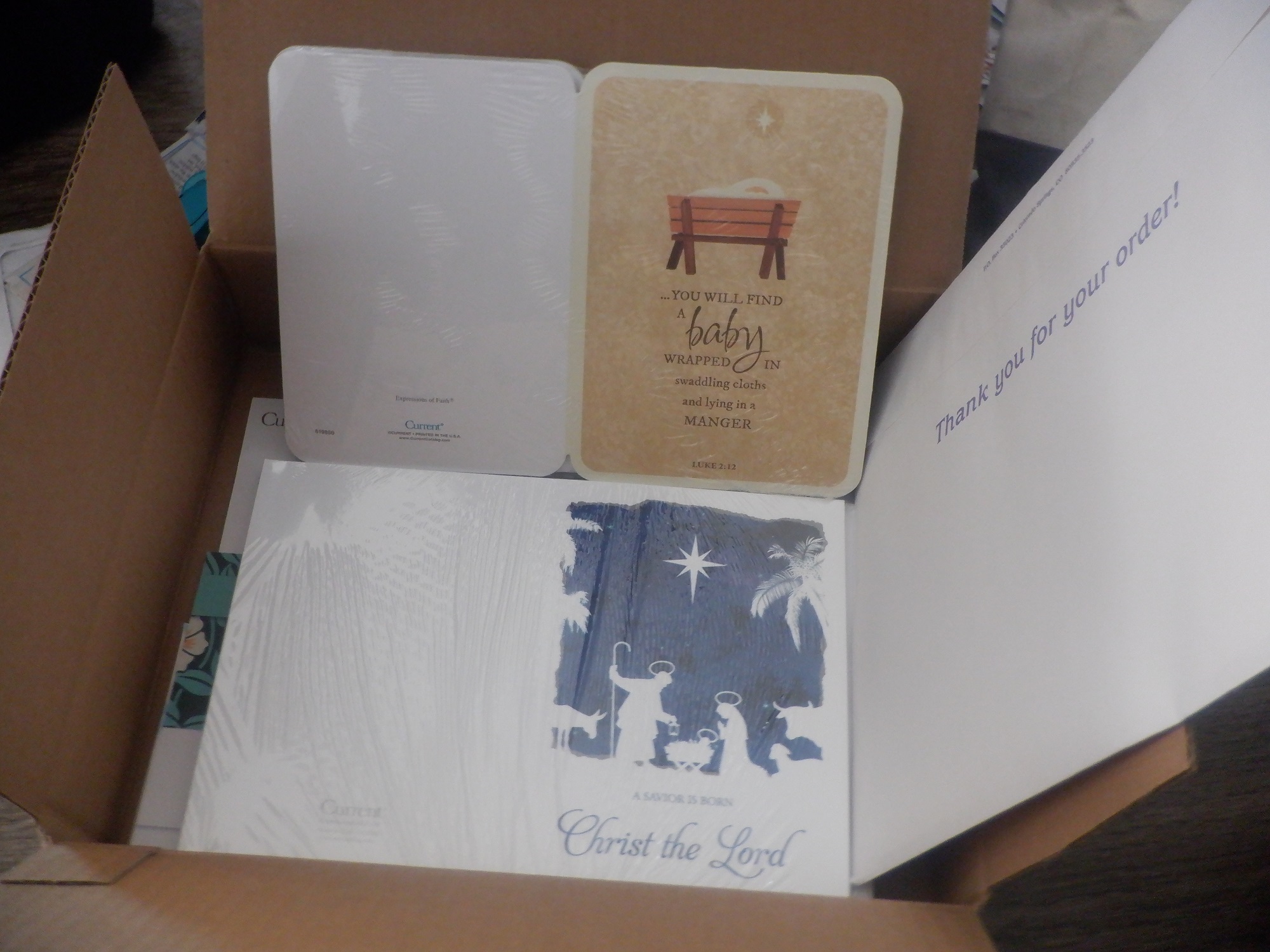 Photo I took of open box of Christmas Cards Photo I took of open box of Christmas Cards