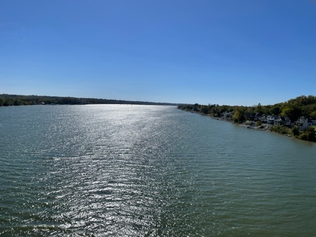 The Ohio River, taken from the Lewis & Clark Bridge. Photo taken by and the property of FourWalls. The Ohio River, taken from the Lewis & Clark Bridge. Photo taken by and the property of FourWalls.