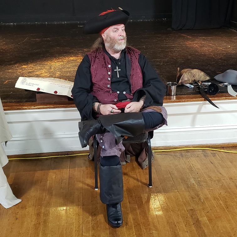 (c)2023 Douglas W Davis photo of Pirate Josiah Cutler (c)2023 Douglas W Davis photo of Pirate Josiah Cutler