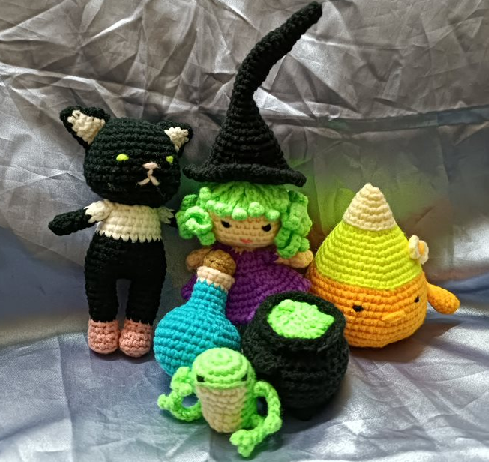 Crocheted Halloween toys