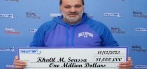 Lottery winner Kahlil Soussa in Massachusetts