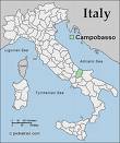 campobasso map - italy