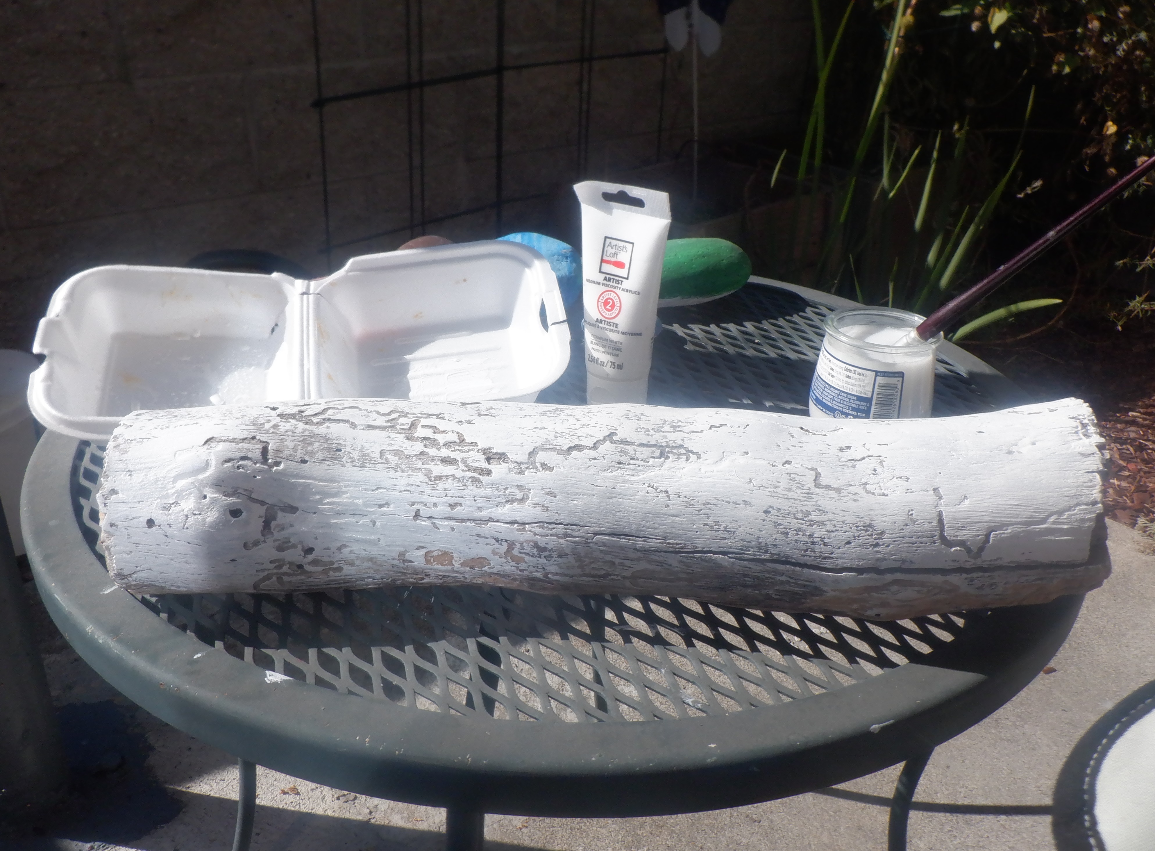 Photo I took of my log painted Photo I took of my log painted