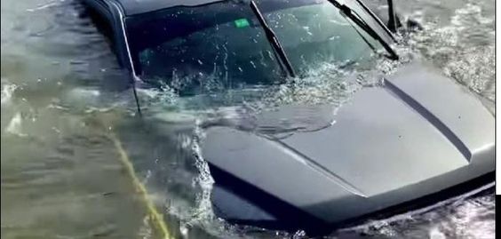 A SUV that fell into a body of water in Naples Florida. A SUV that fell into a body of water in Naples Florida.