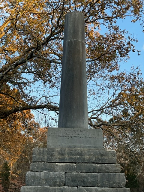 Meriwether Lewis’ gravesite on the Natchez Trace Parkway. Photo taken by and the property of FourWalls. Meriwether Lewis’ gravesite on the Natchez Trace Parkway. Photo taken by and the property of FourWalls.