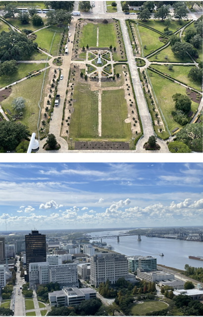 Photos from the 27th floor of the state capital building in Baton Rouge.  Photos taken by and the property of FourWalls.