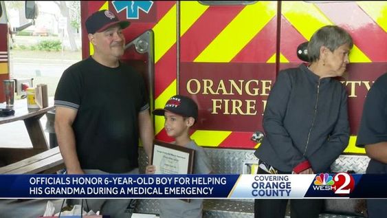 Orange County Fire Rescue awards James Gracia with a Hero Award