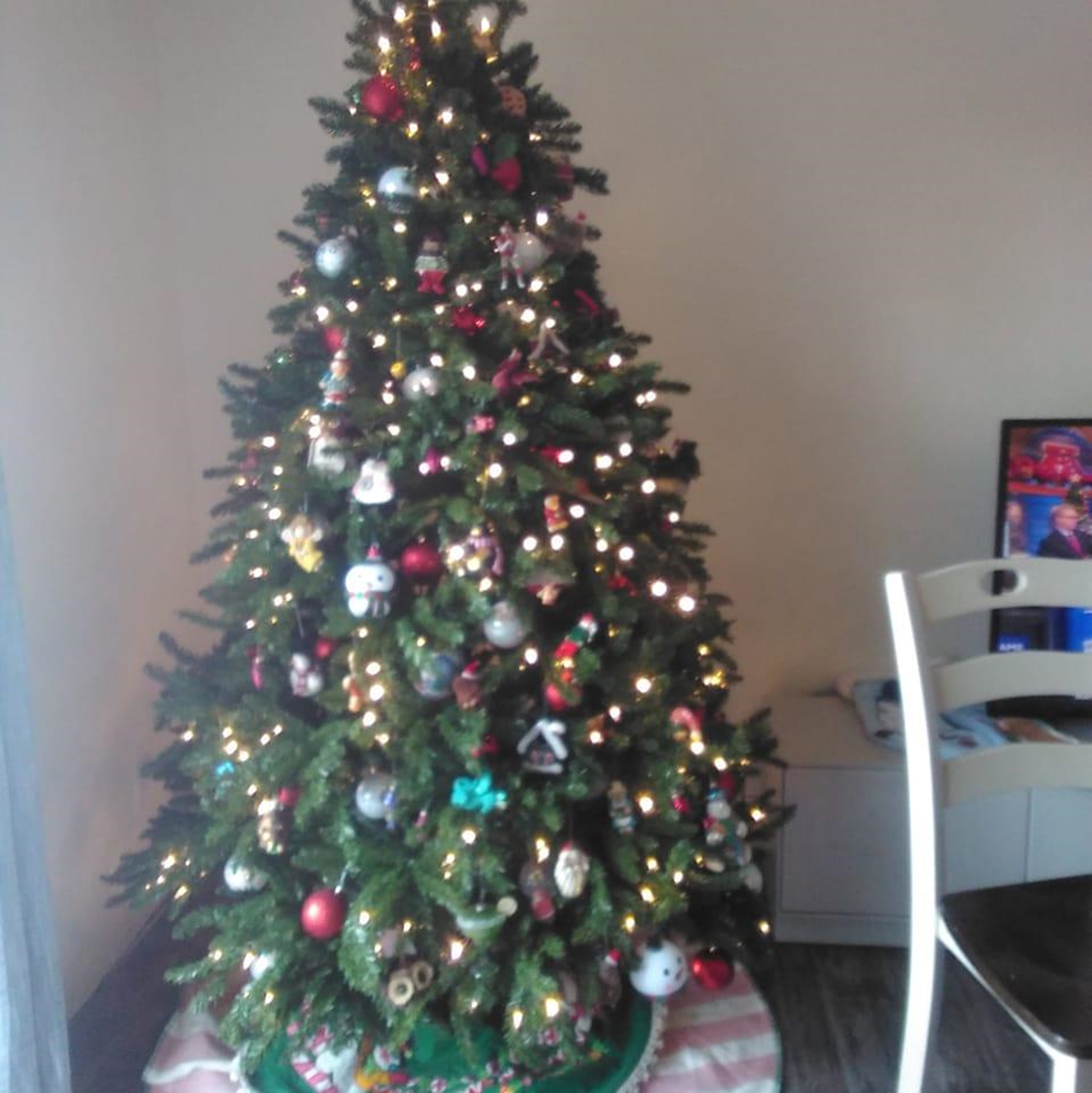 Photo I took of my brother's tree 12-25-23