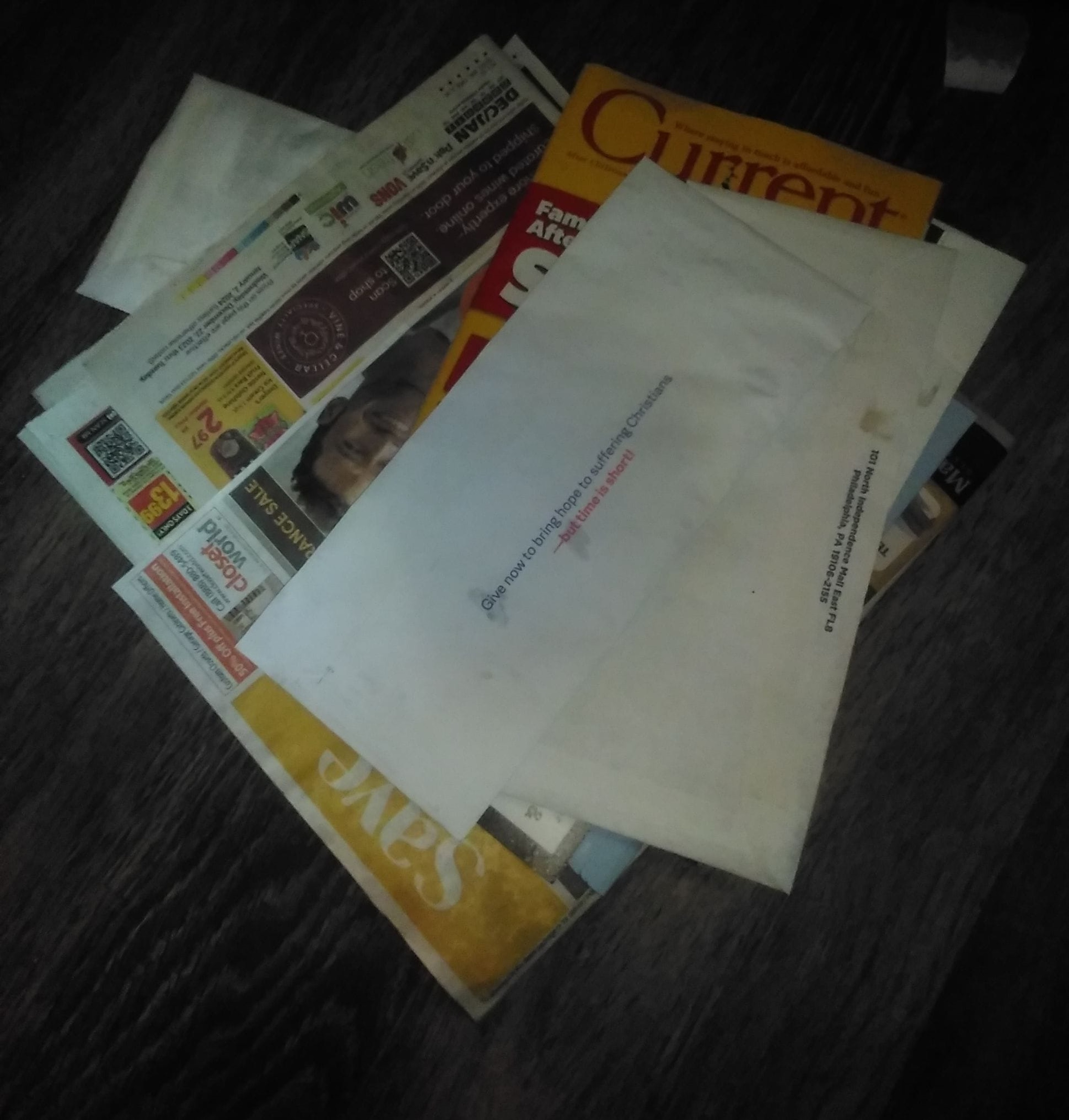 Photo I took of my exciting pile of mail. Photo I took of my exciting pile of mail.