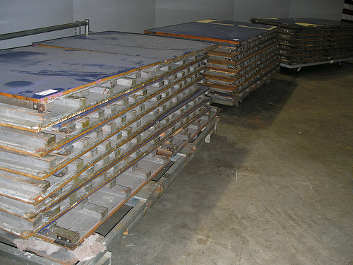 Charlotte Coliseum pt. 17 - Stacked up like so much plywood.
