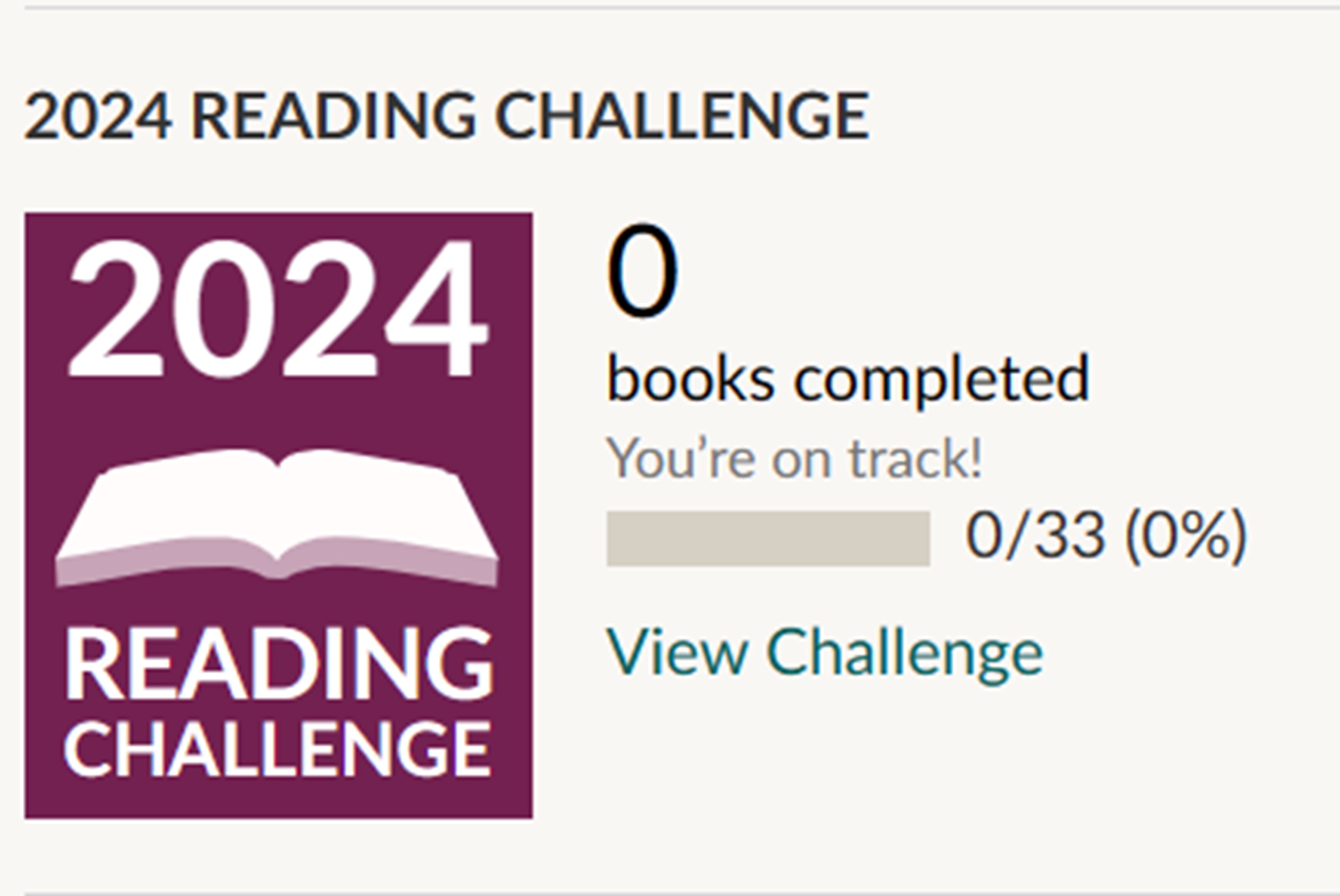 Screenshot from my Goodreads page Screenshot from my Goodreads page