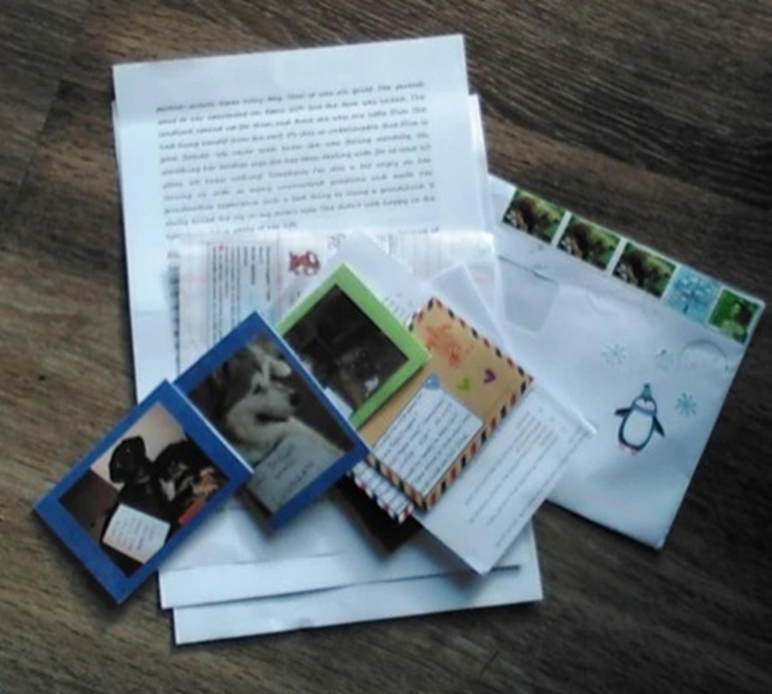 Letter I received from pen pal/member of exchange slip group on Facebook Letter I received from pen pal/member of exchange slip group on Facebook