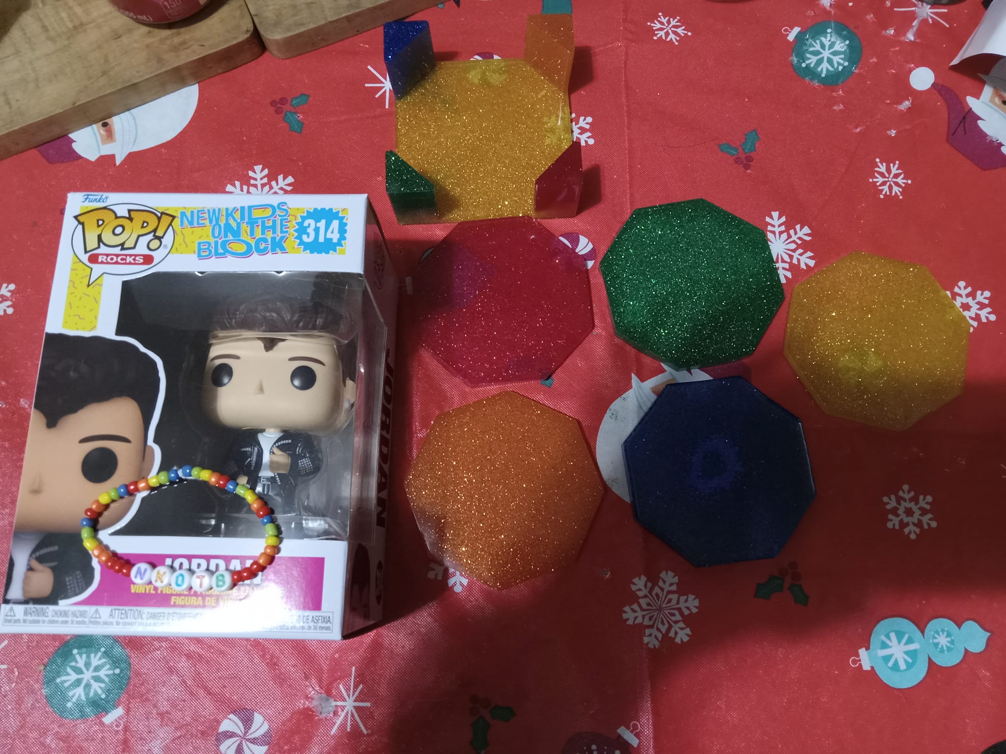 Photo Credit: I snapped this picture of my awesome NKOTB-themed gifts. Photo Credit: I snapped this picture of my awesome NKOTB-themed gifts.