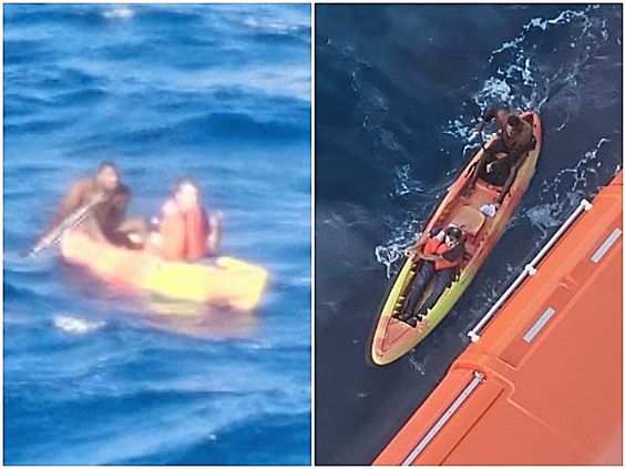 Cruise ship rescue of 2 boaters in the Gulf Of Mexico on Monday Cruise ship rescue of 2 boaters in the Gulf Of Mexico on Monday