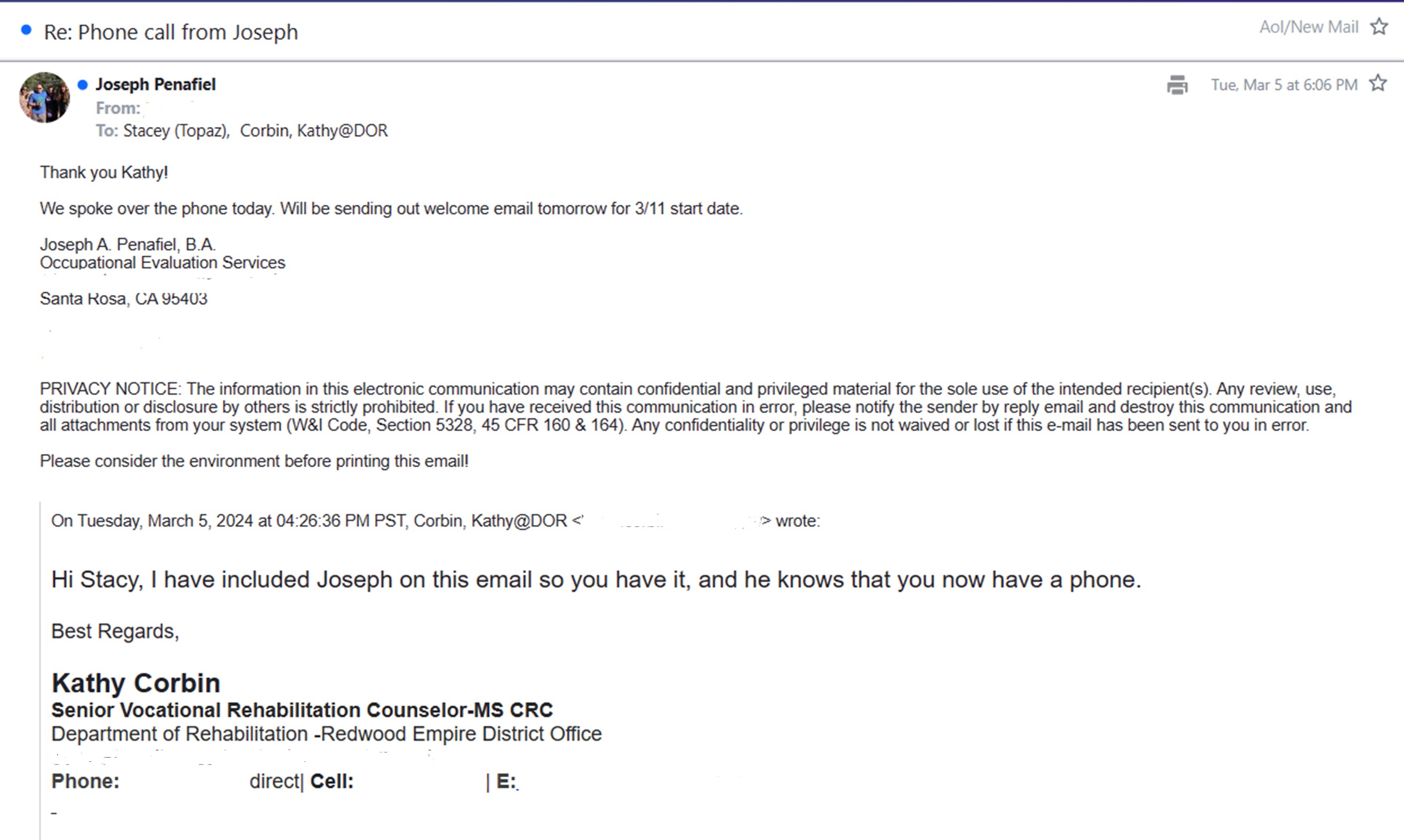 Screencap of email convo Screencap of email convo