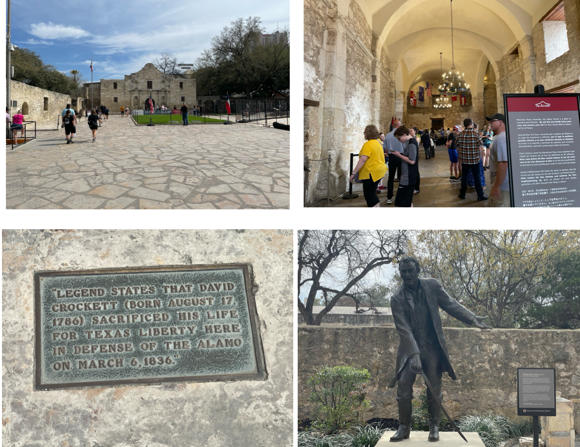 Photos from the visit to the Alamo.  Photos taken by and the property of FourWalls.