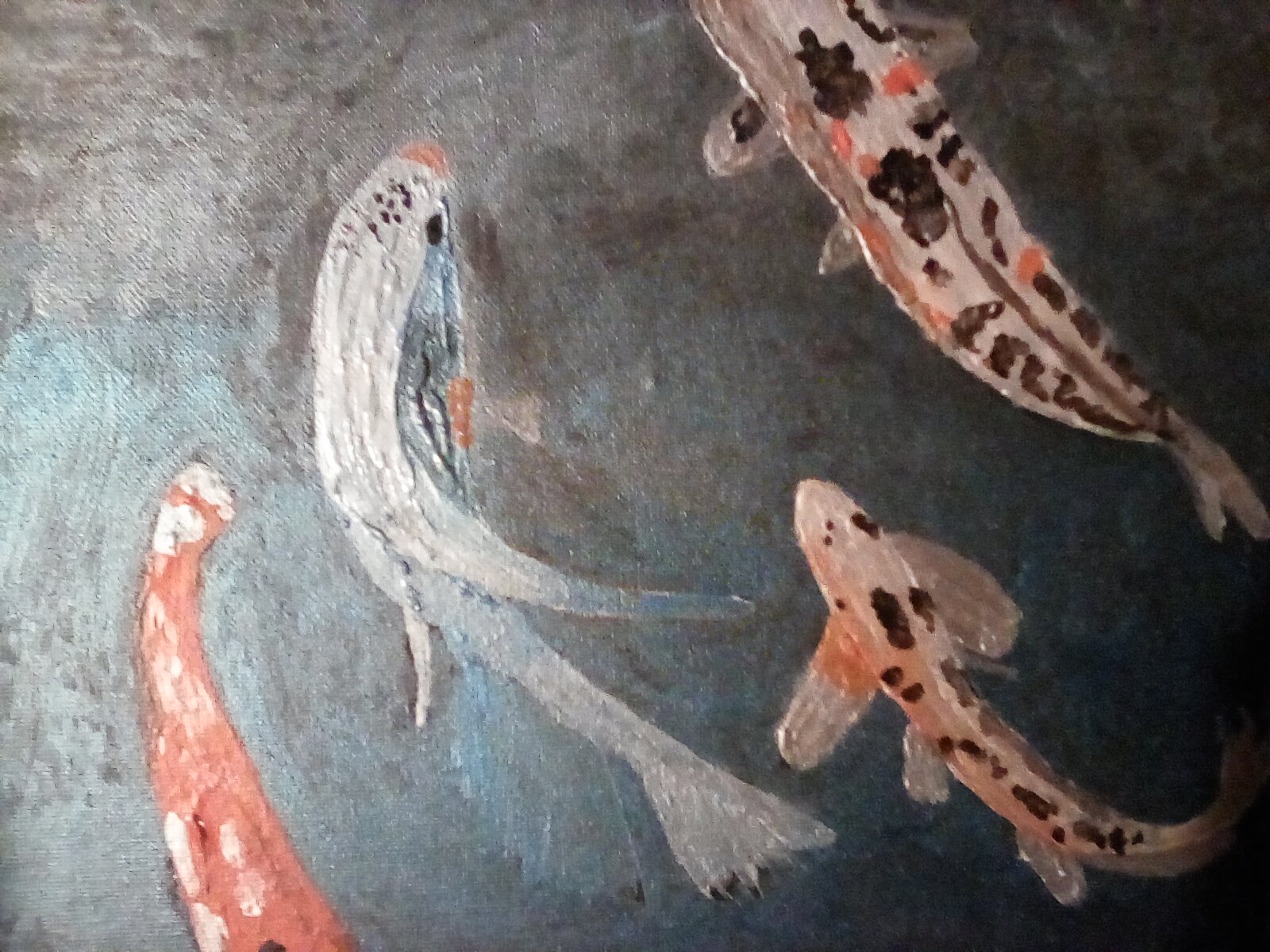 Finished painting of some fish. Finished painting of some fish.