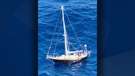 Sailboat that was in the Gulf Of Mexico that was rescued by the USCG Sailboat that was in the Gulf Of Mexico that was rescued by the USCG