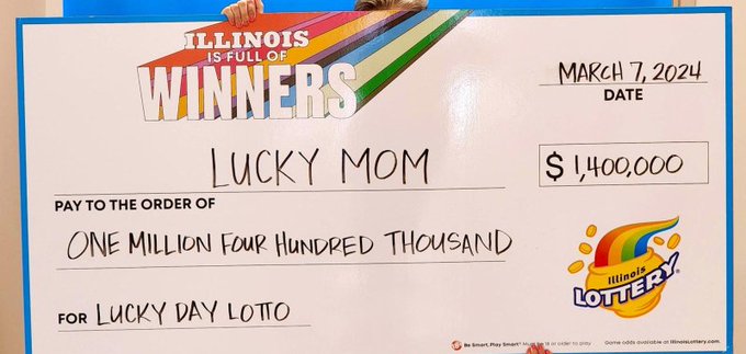 Lucky mom lottery winner's ticket in Illinois Lucky mom lottery winner's ticket in Illinois