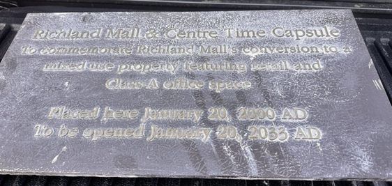 Time capsule in Forest City South Carolina