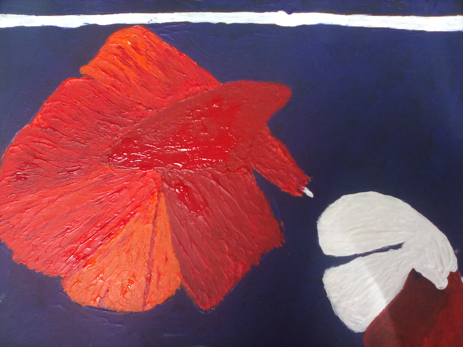 Fish painting - work in progress.