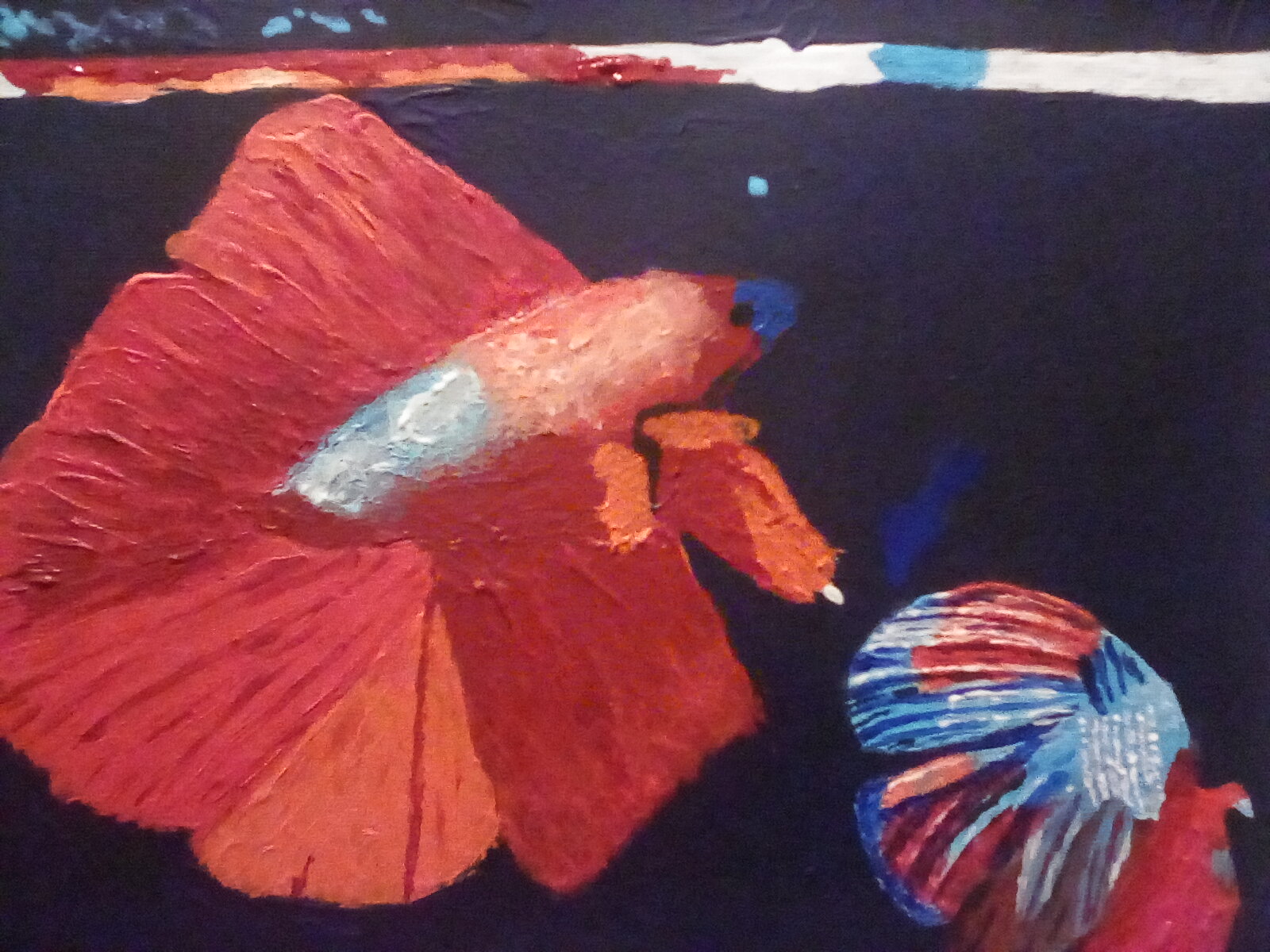 Another finished fish painting. Another finished fish painting.
