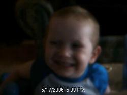 Allan Dean - This is just a picture of my son being so cute for the camara like he always is.