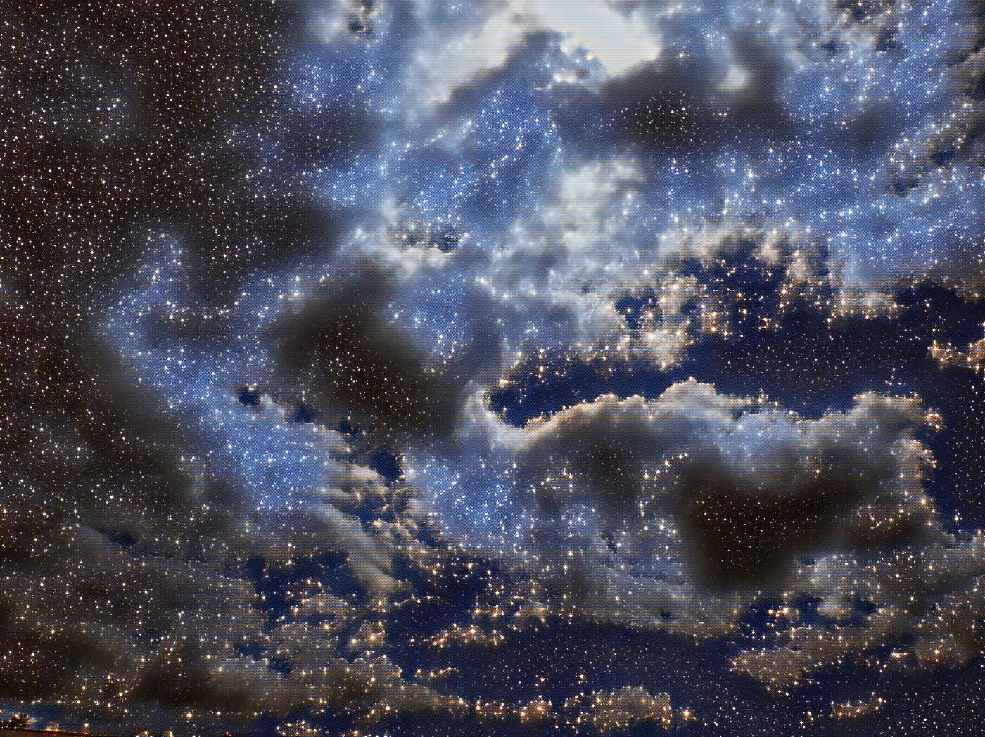 Photo taken by me with Space effect on LunaPic.com