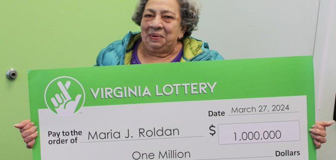 Virginia lottery winner Maria Roldan